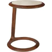 Zuiver Doppio Beistelltisch Akazienholz/Marmor Braun