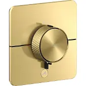 Hansgrohe AXOR ShowerSelect ID Thermostat HighFlow Unterputz softsquare für 1 Verbraucher und einen zusätzlichen Abgang, Brushed Brass