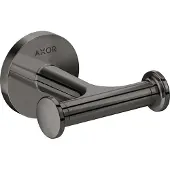 Hansgrohe AXOR UNIVERSAL Circular Handtuchhaken, doppelt, 42812330, Farbe: Polished Black Chrome