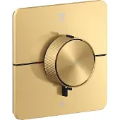 Hansgrohe AXOR ShowerSelect ID Thermostat Unterputz softsquare für 2 Verbraucher, Brushed Gold Optic