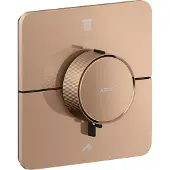 Hansgrohe AXOR ShowerSelect ID Thermostat Unterputz softsquare für 2 Verbraucher, Polished Red Gold