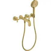Hansgrohe Fertigmontageset Axor Citterio UP-3-Loch-Wannenarm, m KrG, brush. br