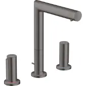 Hansgrohe 3-Loch-Waschtischarmatur AXOR UNO 200 Zerogriff brushed black chrome brushed black chrome
