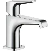 Hansgrohe AXOR Citterio E Einhebel Waschtischmischer 90 mit Hebelgriff ohne Zugstange, 36112800, Farbe: Stainless Steel Optic