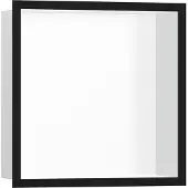 Hansgrohe Wandnische XTRASTORIS Individual mattweiß 300x300x100mm Designrahmen ma-s 300 x 300 x 100 mm Designrahmen mattschwarz