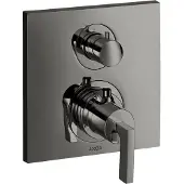 Hansgrohe Thermostat AXOR CITTERIO UP m Ab-/Umstellv. u HGri pol. bl chrome polished black chrome