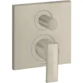 Hansgrohe Fertigmontageset Axor Citterio UP-Wannen-Einhebelmischer, m Hebel, brushed nickel