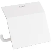 Hansgrohe AddStoris Papierrollenhalter, mit Deckel, mattweiss