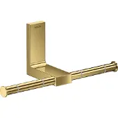 Hansgrohe AXOR Universal Rectangular Toilettenpapierhalter, Metall, doppelt, 42657