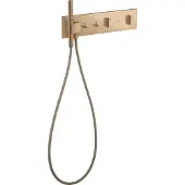 Hansgrohe Thermostatmodul AXOR ShowerComposition UP 470 / 110 2 Verbr brushed bronze brushed bronze