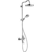 Hansgrohe Showerpipe Axor Montreux m Thermostat, Kopfbrause, 240mm, 1jet, chrom