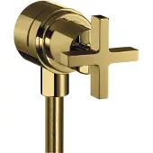 Hansgrohe Absperrventil Axor Citterio Stop m Rückflussverh., Kreuz, pol. gold optic
