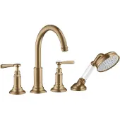 Hansgrohe Fertigmontageset Axor Montreux 4-L-Fliese-Ar, m Hebelgr., brush. bron