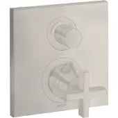 Hansgrohe Fertigmontageset Axor Citterio UP-THM, m Ab- + Um-V, Kr., Edelstahl-Optik