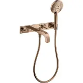 Hansgrohe Fertigmontageset Axor Citterio UP-3-Loch-Wannenarm, m HG, pol. r gol