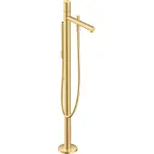 Hansgrohe Einhebel-Wannenmischer AXOR UNO Zerogr. bodenstehend brushed gold optic brushed gold optic