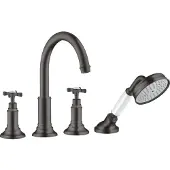 Hansgrohe Fertigmontageset Axor Montreux 4-L-Fliese-Ar, m Kreuzgr., brush. bla vc