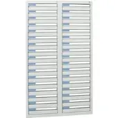 Stumpf Schubladenschrank Serie ESTA, 34 Schubladen lichtgrau (34x100mm)