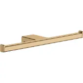 Hansgrohe HG Doppelpapierrollenhalter AddStoris ohne Deckel brushed bronze