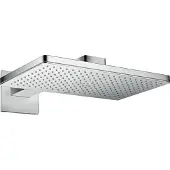 Hansgrohe AXOR ShowerSolutions Kopfbrause 460/300 1jet mit Brausearm und eckiger Rosette, Chrom