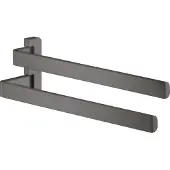 Hansgrohe Doppel-Handtuchhalter AXOR UNIVERSAL einzeln schwenkbar brushed black chrome