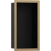Hansgrohe XtraStoris Individual Wandnische Mattschwarz mit Designrahmen 300/150/100, Brushed Bronze