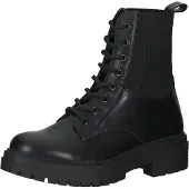 La strada Modische Stiefelette Schnürschuhe für Damen 2103169 1901 Schwarz