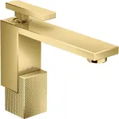 Hansgrohe Waschtisch-Einhebelmischer 130 Axor Edge Ausl. 160mm, Diamantschl., pol. gol opt