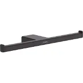 Hansgrohe AddStoris Doppelpapierrollenhalter, ohne Deckel, mattschwarz