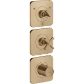 Hansgrohe Fertigset Axor Citterio E UP-Thermostat 380/120, m Roset., brush. bron