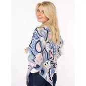 Zwillingsherz Dreieckstuch "Paisley all over" modisches Muster, Strick, wärmend