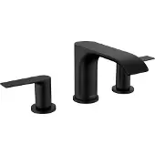 Hansgrohe Vivenis 3-Loch Waschtischarmatur 90 mit Zugstangen-Ablaufgarnitur, Mattschwarz