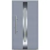 KNOCK Flügelüberdeckende Kunstoff-Haustür »Terra«, grau