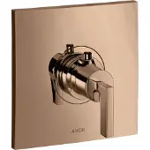 Hansgrohe AXOR Citterio Thermostat 59 l/min Highflow Unterputz, Hebelgriff, 39711300, Farbe: Polished Red Gold