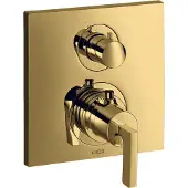 Hansgrohe Thermostat AXOR CITTERIO UP m Ab-/Umstellv. u HGri pol. go optic polished gold optic
