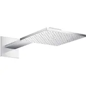 Hansgrohe Kopfbrause Axor mit Brausearm, Wandmontage chrom chrom 250/250 2jet, mit Brausearm
