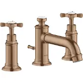 Hansgrohe 3-Loch Waschtischarmatur AXOR MONTREUX 30 DN 15 m ZAG 1 1/4Zoll brushed red gold brushed red gold