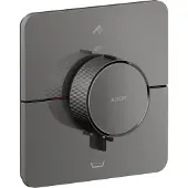 Hansgrohe AXOR ShowerSelect ID Thermostat Unterputz softsquare für 2 Verbraucher mit integrierter Sicherungskombination nach EN1717, Polished Black Chrome