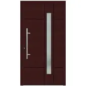 KNOCK Flügelüberdeckende Kunstoff-Haustür »Terra«, purpur - rot