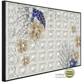 Papermoon Infrarotheizung »EcoHeat - Muster mit Blumen«, Matt-Effekt - bunt