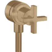 Hansgrohe Absperrventil Axor Citterio Stop m Rückflussverh., Kreuz, brushed bronze