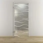 NOVADOORS Glasdrehtür »NOVA 540«, matt - transparent