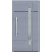 KNOCK Flügelüberdeckende Kunstoff-Haustür »Terra«, grau