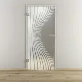NOVADOORS Glasdrehtür »NOVA 543«, matt - transparent