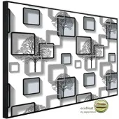 Papermoon Infrarotheizung »EcoHeat - Muster mit Bäumen«, Matt-Effekt - bunt