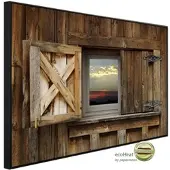 Papermoon Infrarotheizung »EcoHeat - Scheunenfenster«, Matt-Effekt - bunt