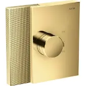 Hansgrohe AXOR Edge Thermostat Highflow Unterputz, Diamantschliff, 46741990, Farbe: Polished Gold Optic