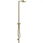Hansgrohe Nature Duschsäule Axor Starck m Kopfbrause, Handbrause, polished gold optic