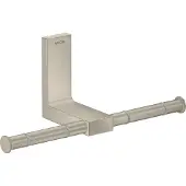 Hansgrohe AXOR Universal Rectangular Toilettenpapierhalter, Metall, doppelt, 42657