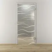 NOVADOORS Glasdrehtür »NOVA 540«, matt - transparent
